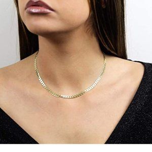 18KT NECKLACE STAMPED!! UNISEX! MULTIPLE SIZES!